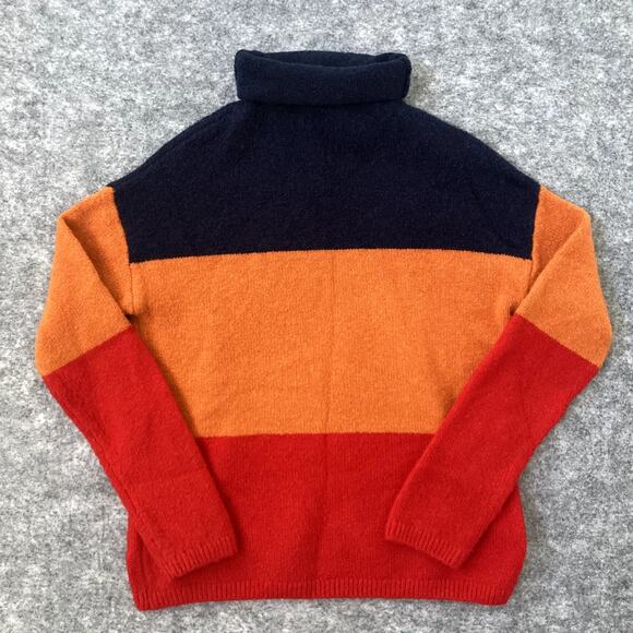 C & C California Turtleneck Sweater Women's Medium Wool Blend Colorful - Picture 1 of 7